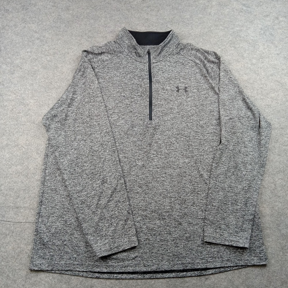 Under Armour Pullover Men 2XL HeatGear 1/4 Zip Long Sleeve Athletic Sweatshirt